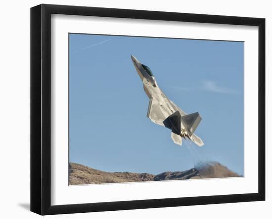 A U.S. Air Force F-22 Raptor Takes Off from Nellis Air Force Base, Nevada-Stocktrek Images-Framed Photographic Print