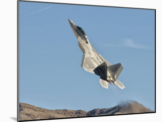 A U.S. Air Force F-22 Raptor Takes Off from Nellis Air Force Base, Nevada-Stocktrek Images-Mounted Photographic Print