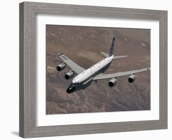 A U.S. Air Force RC-135 Rivet Joint Reconnaissance Aircraft-Stocktrek Images-Framed Photographic Print