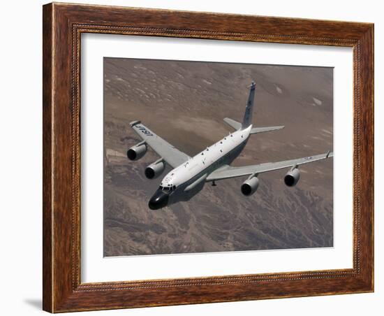 A U.S. Air Force RC-135 Rivet Joint Reconnaissance Aircraft-Stocktrek Images-Framed Photographic Print