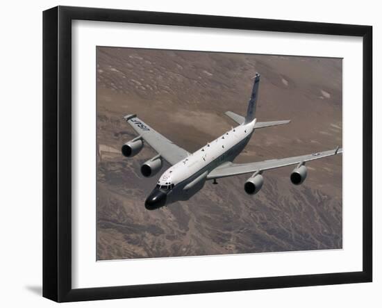 A U.S. Air Force RC-135 Rivet Joint Reconnaissance Aircraft-Stocktrek Images-Framed Photographic Print