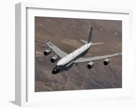 A U.S. Air Force RC-135 Rivet Joint Reconnaissance Aircraft-Stocktrek Images-Framed Photographic Print