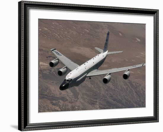 A U.S. Air Force RC-135 Rivet Joint Reconnaissance Aircraft-Stocktrek Images-Framed Photographic Print