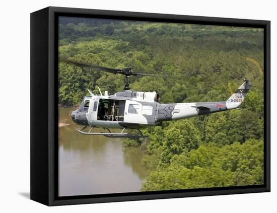 A U.S. Air Force Uh-1H Huey in an Experiment Paint Scheme-null-Framed Premier Image Canvas