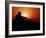 A U.S. Special Forces Soldier Armed with a Mk-12 Sniper Rifle at Sunset-Stocktrek Images-Framed Photographic Print