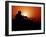 A U.S. Special Forces Soldier Armed with a Mk-12 Sniper Rifle at Sunset-Stocktrek Images-Framed Photographic Print