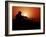 A U.S. Special Forces Soldier Armed with a Mk-12 Sniper Rifle at Sunset-Stocktrek Images-Framed Photographic Print