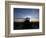 A UH-60 Black Hawk Helicopter on the Flight Line at Sunset-null-Framed Photographic Print