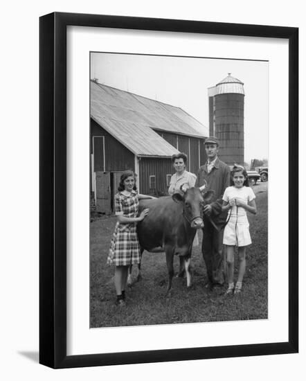 A Unrra Cow for Italy-null-Framed Photographic Print