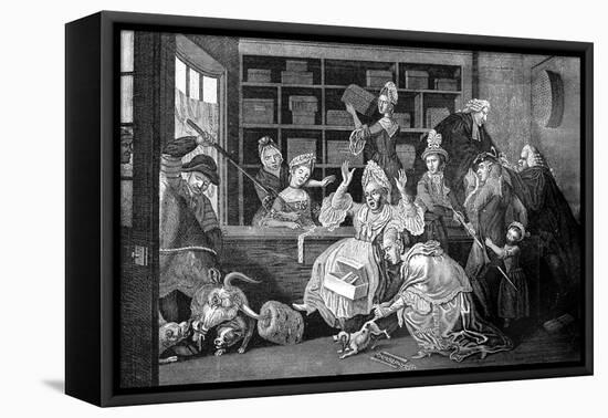 A Unwelcome Customer, 1772-Caldwell-Framed Premier Image Canvas