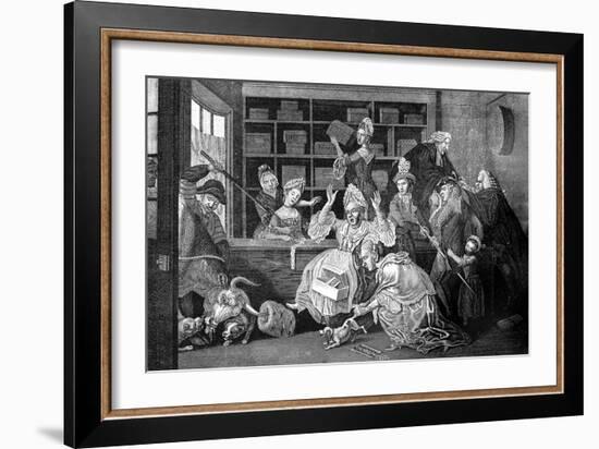 A Unwelcome Customer, 1772-Caldwell-Framed Giclee Print