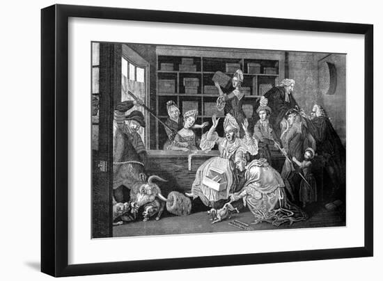 A Unwelcome Customer, 1772-Caldwell-Framed Giclee Print