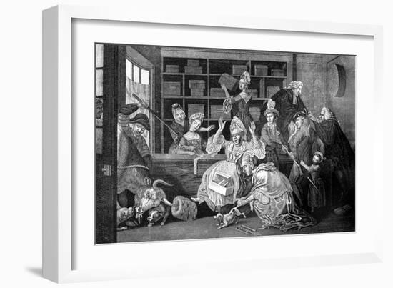 A Unwelcome Customer, 1772-Caldwell-Framed Giclee Print