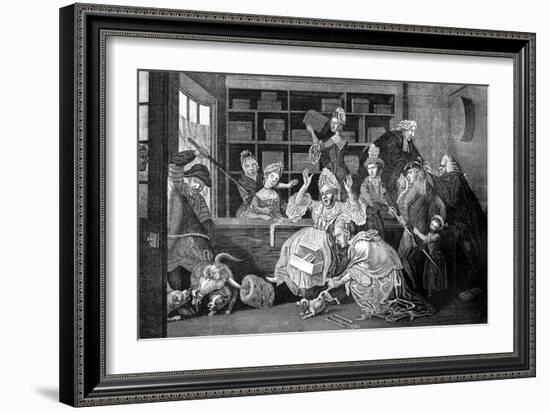 A Unwelcome Customer, 1772-Caldwell-Framed Giclee Print