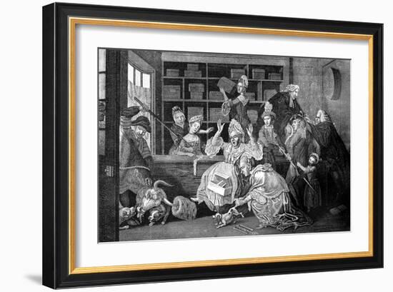 A Unwelcome Customer, 1772-Caldwell-Framed Giclee Print