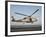 A US Navy SH-60F Seahawk Hovers Above the Flight Deck of USS Eisenhower-Stocktrek Images-Framed Photographic Print