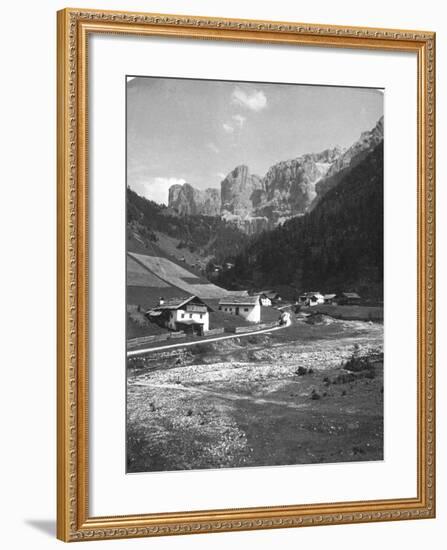 A Valley in Wolkenstein, Tyrol, C1900s-Wurthle & Sons-Framed Photographic Print