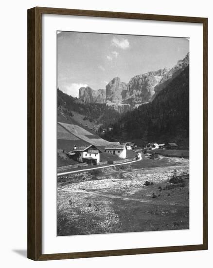 A Valley in Wolkenstein, Tyrol, C1900s-Wurthle & Sons-Framed Photographic Print