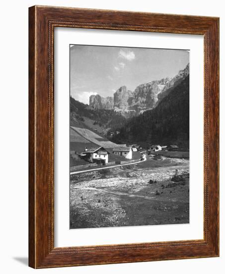 A Valley in Wolkenstein, Tyrol, C1900s-Wurthle & Sons-Framed Photographic Print