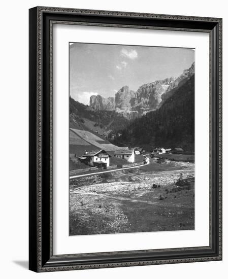 A Valley in Wolkenstein, Tyrol, C1900s-Wurthle & Sons-Framed Photographic Print