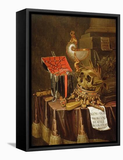 A Vanitas Still Life, 1689-Evert Collier-Framed Premier Image Canvas