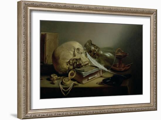 A Vanitas Still Life-Pieter Claesz-Framed Giclee Print