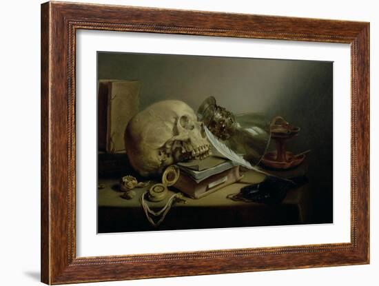 A Vanitas Still Life-Pieter Claesz-Framed Giclee Print