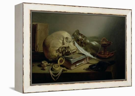 A Vanitas Still Life-Pieter Claesz-Framed Premier Image Canvas