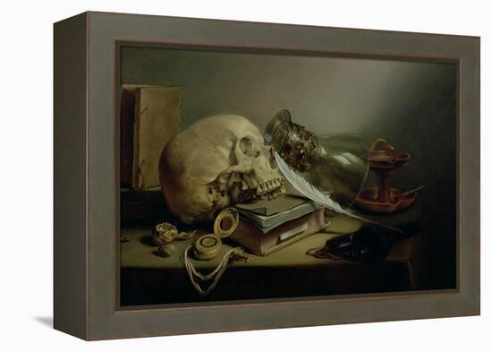 A Vanitas Still Life-Pieter Claesz-Framed Premier Image Canvas
