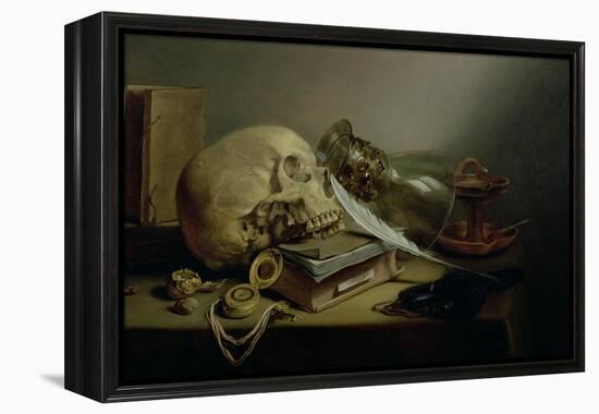 A Vanitas Still Life-Pieter Claesz-Framed Premier Image Canvas