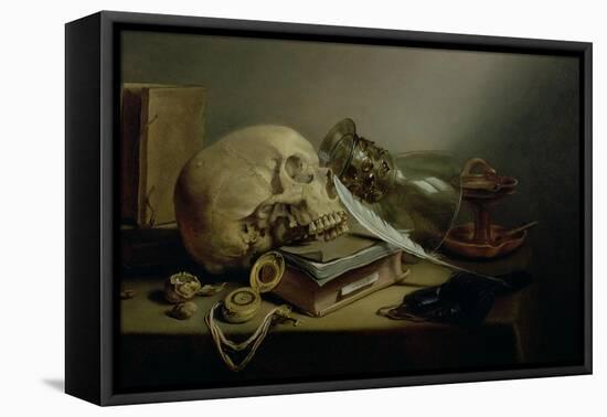 A Vanitas Still Life-Pieter Claesz-Framed Premier Image Canvas