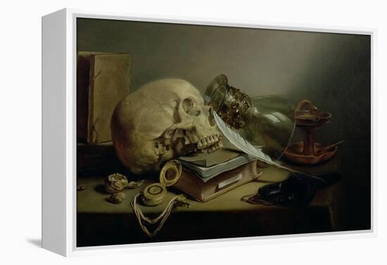 A Vanitas Still Life-Pieter Claesz-Framed Premier Image Canvas