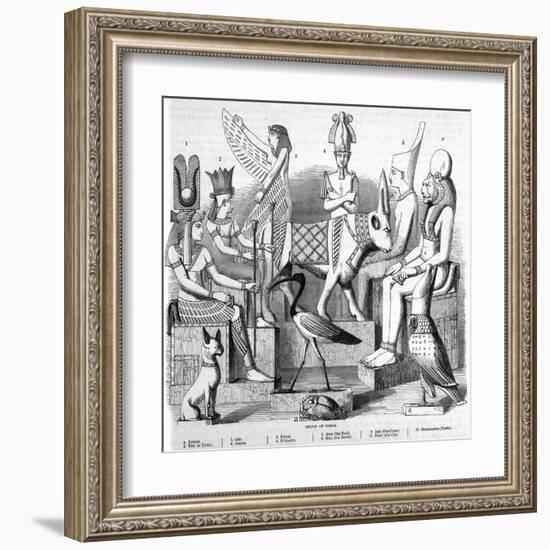 A Variety of Ancient Egyptian Idols-null-Framed Art Print