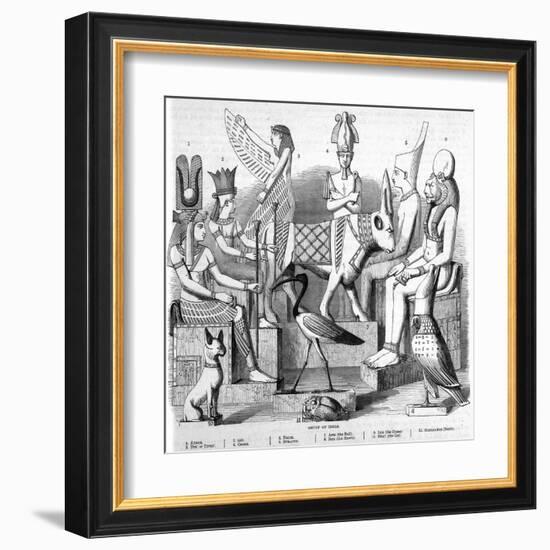 A Variety of Ancient Egyptian Idols-null-Framed Art Print