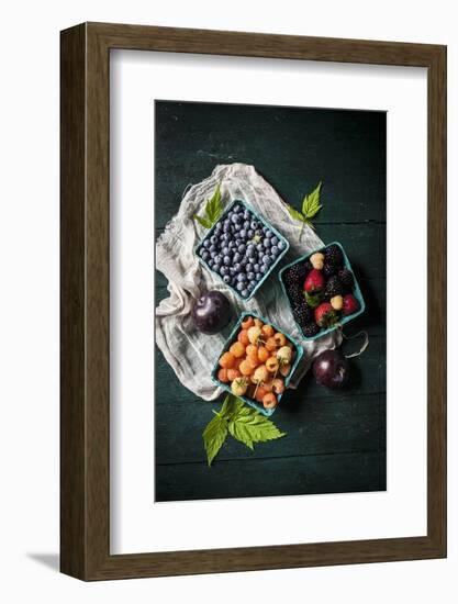 A Variety of Fresh Berries-Evangelia Kosmas-Framed Photographic Print