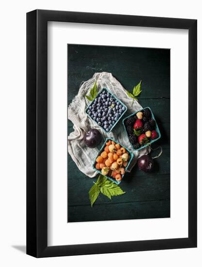 A Variety of Fresh Berries-Evangelia Kosmas-Framed Photographic Print