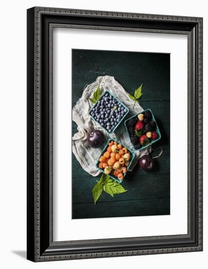 A Variety of Fresh Berries-Evangelia Kosmas-Framed Photographic Print