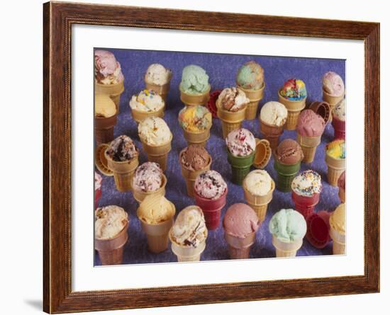 A Variety of Ice Cream Cones-Karen M^ Romanko-Framed Photographic Print