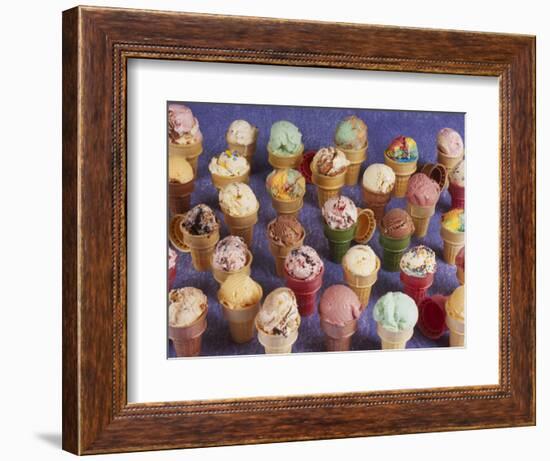 A Variety of Ice Cream Cones-Karen M^ Romanko-Framed Photographic Print