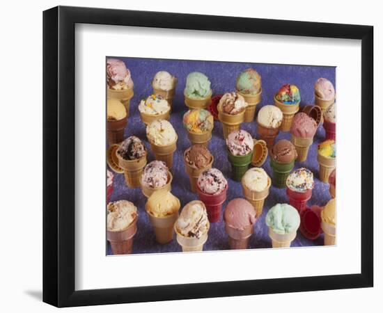 A Variety of Ice Cream Cones-Karen M^ Romanko-Framed Photographic Print