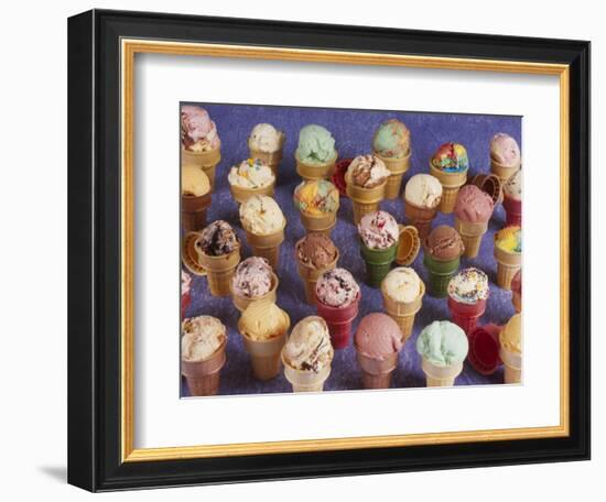 A Variety of Ice Cream Cones-Karen M^ Romanko-Framed Photographic Print