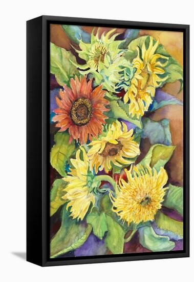 A Variety of Sunflowers-Joanne Porter-Framed Premier Image Canvas