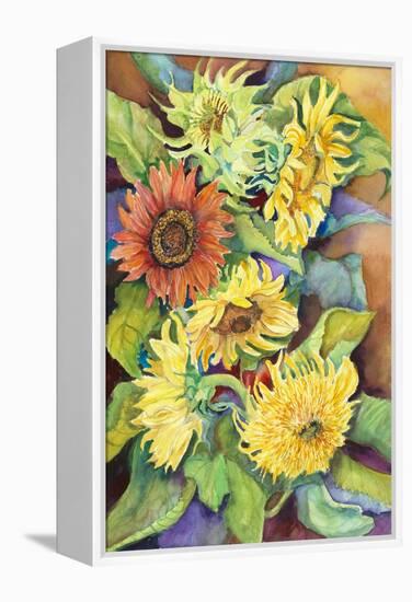 A Variety of Sunflowers-Joanne Porter-Framed Premier Image Canvas