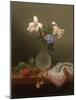 A Vase of Corn Lilies and Heliotrope, 1863-Martin Johnson Heade-Mounted Giclee Print