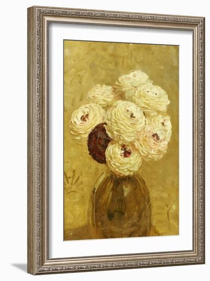 A Vase of Dahlias-Albert Joseph Moore-Framed Giclee Print