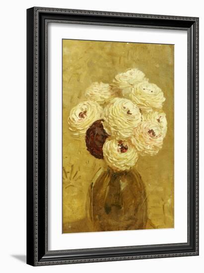 A Vase of Dahlias-Albert Joseph Moore-Framed Giclee Print