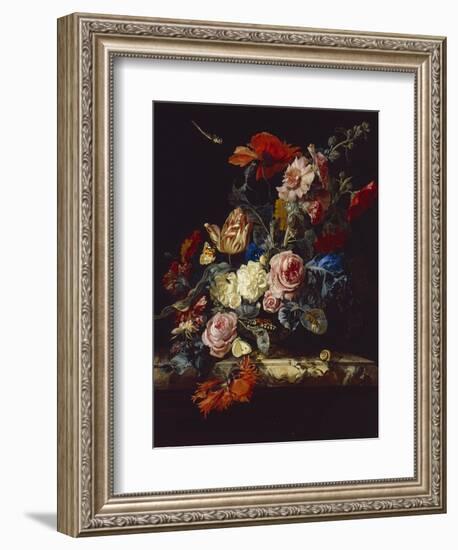 A Vase of Flowers, 1663-Willem van Aelst-Framed Giclee Print