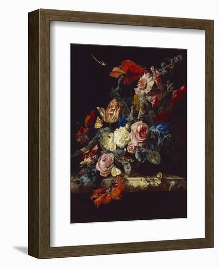 A Vase of Flowers, 1663-Willem van Aelst-Framed Giclee Print