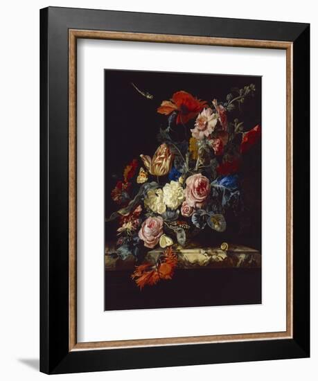 A Vase of Flowers, 1663-Willem van Aelst-Framed Giclee Print