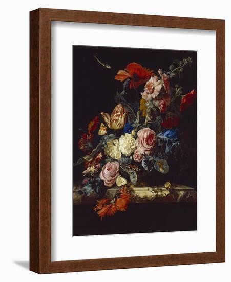 A Vase of Flowers, 1663-Willem van Aelst-Framed Giclee Print